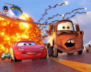 Cars Animated Movie Paint By Numbers