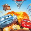 Cars Cartoon Poster Paint By Numbers