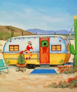 Christmas Van Paint By Numbers