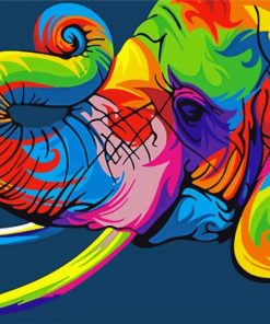 Colorful Elephant Paint By Numbers