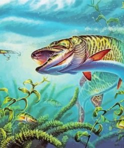 Muskie Underwater Paint By Numbers