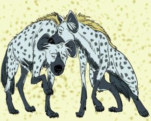 Hyena Couple Paint By Numbers