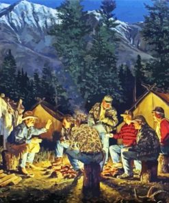 Cowboys Camping Paint By Numbers