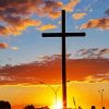 Crucifix Sunset Paint By Numbers