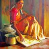 Adorable Indian Lady Paint By Numbers