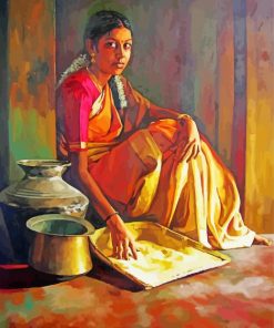 Adorable Indian Lady Paint By Numbers