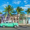 Cyan Car In Cienfuegos Paint By Numbers