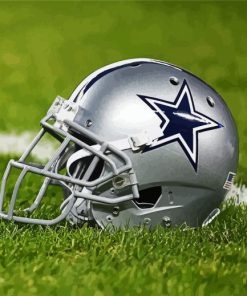 Dallas Cowboys Helmet Paint By Numbers