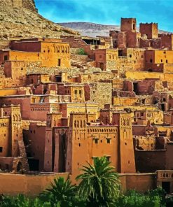 Moroccan Desert Town Paint By Numbers