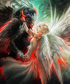 Angel And Devil Lady Paint By Numbers