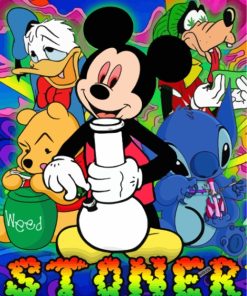 Mickey Mouse Stoners Paint By Numbers