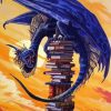 Dragon And Book Paint By Numbers