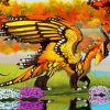 Fancy Buttefly Dragon Paint By Numbers