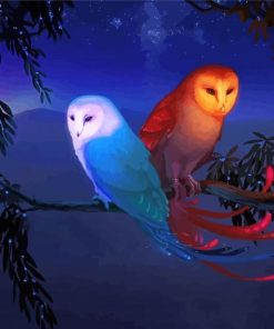 Fantasy Owls Paint By Numbers