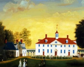 Washingtons House Art Paint By Numbers