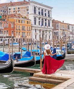 Girl In Venice Paint By Numbers