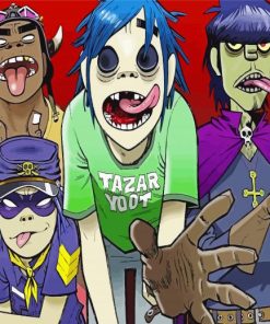 Gorillaz Band Paint By Numbers