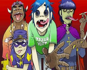 Gorillaz Band Paint By Numbers