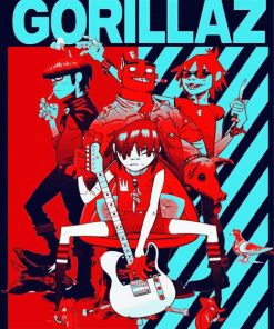 Gorillaz Poster Paint By Numbers