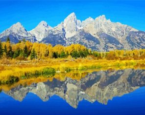 Grand Tetons Park Paint By Numbers