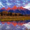 Grand Tetons Reflection Paint By Numbers