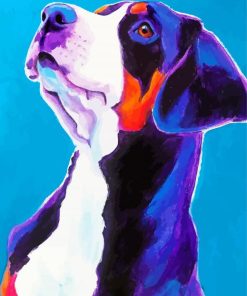 Artistic Swiss Puppy Paint By Numbers