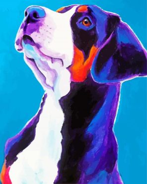 Artistic Swiss Puppy Paint By Numbers