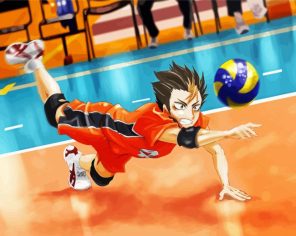 Haikyuu Nishinoya Player Paint By Numbers