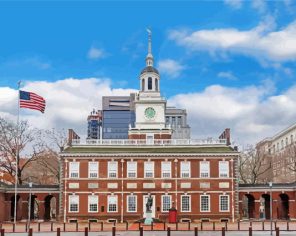 Independence Hall Philly Paint By Numbers