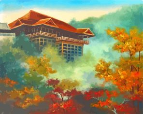 Japanese Tea House Paint By Numbers