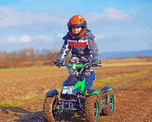 Rider Motocross Paint By Numbers