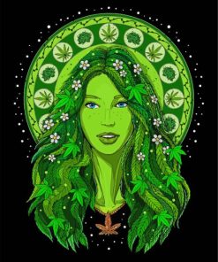 Marijuana Lady Paint By Numbers