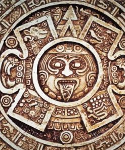 Artistic Mayan Calendar Paint By Numbers