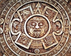 Artistic Mayan Calendar Paint By Numbers