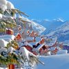 Meribel In Winter Paint By Numbers