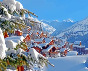 Meribel In Winter Paint By Numbers