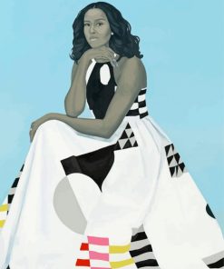 Artistic Michelle Obama Paint By Numbers