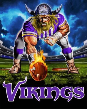 Minnesota Viking Paint By Numbers