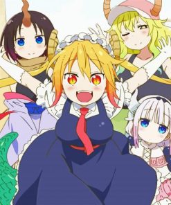 Dragon Maid Manga Paint By Numbers