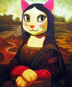 Mona Lisa Kitty Art Paint By Numbers