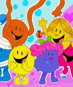 Mr Men And Little Miss Paint By Numbers