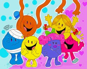 Mr Men And Little Miss Paint By Numbers