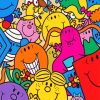 Mr Men Cartoon Paint By Numbers