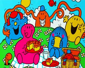 Mr Men Characters Paint By Numbers