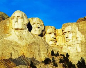 American Mt Rushmore Paint By Numbers