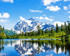 Snowy North cascades Paint By Numbers