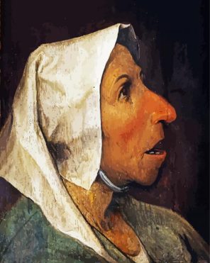 Artistic Old Woman Paint By Numbers