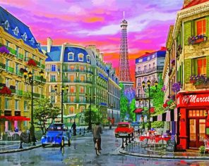 Paris City Paint By Numbers