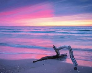 Pastel Beach Paint By Numbers