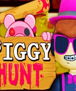 Piggy Hunt Video Game Paint By Numbers